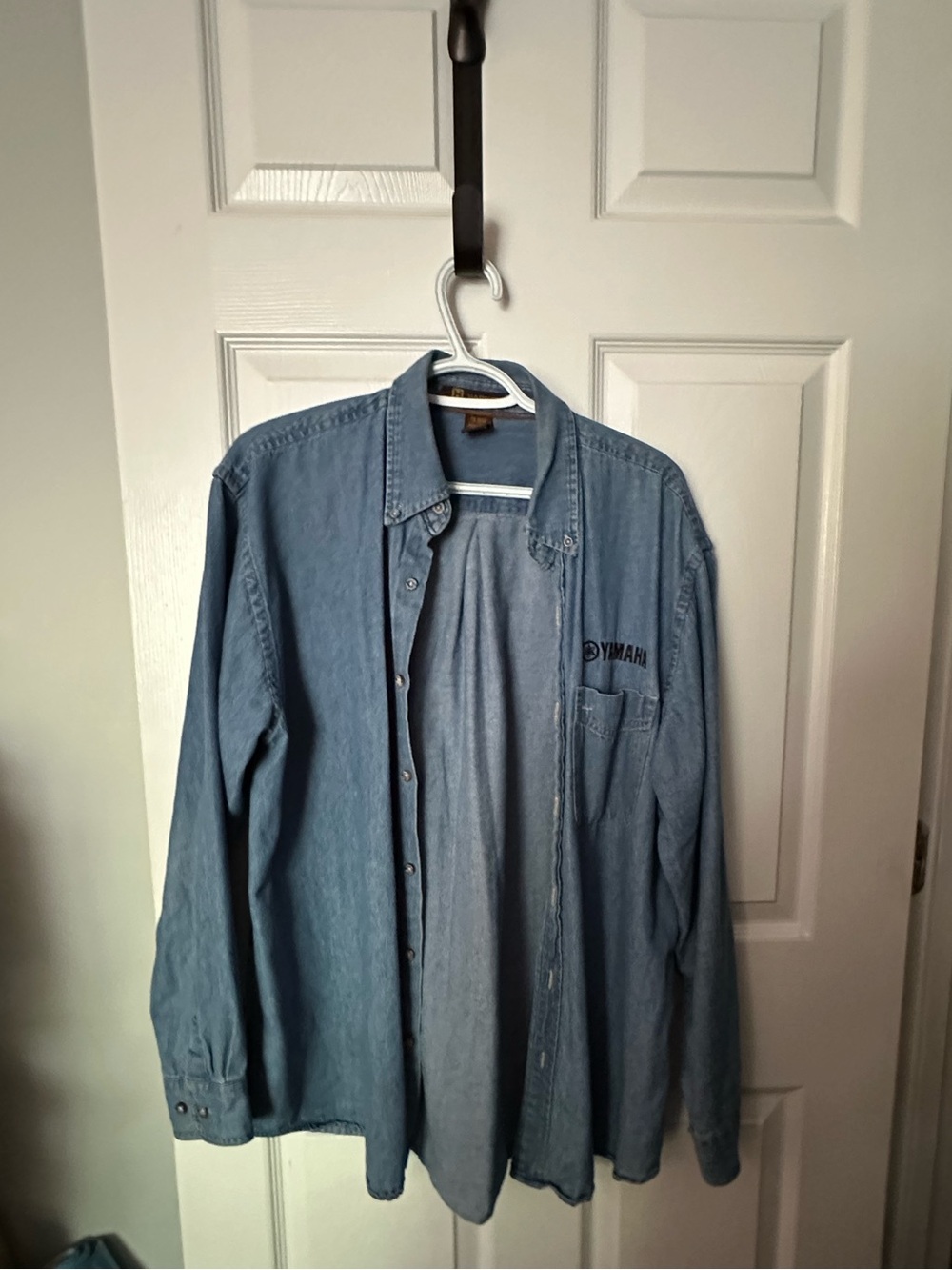 Yamaha Light Blue Denim Shirt with Brown Tag